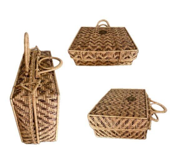 R 2-1 กระเป๋าหวาย สำรับชุดดริปกาแฟ