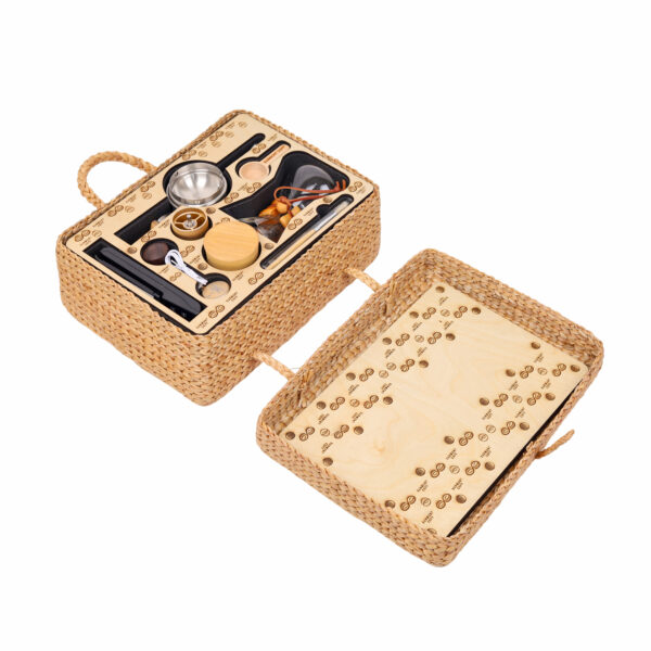 W-1.4-กระเป๋าผักตบชวา-สำหรับชุดดริปกาแฟ-สีธรรมชาติ