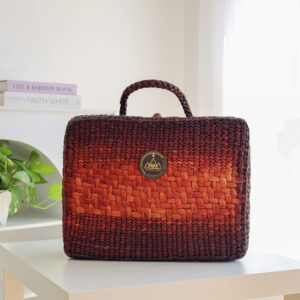 W-2.3-กระเป๋าผักตบชวา-สำหรับชุดดริปกาแฟ-สีแดงเบอร์รี่