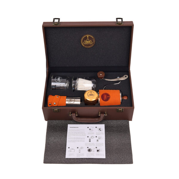 M-1  กระเป๋าชุดดริปกาแฟ Mini Coffee Drip Set (สีส้ม) - Image 3