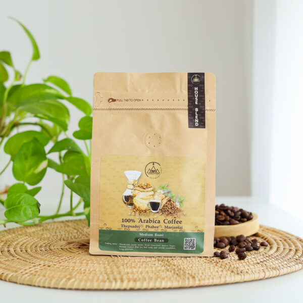 เมล็ดกาแฟอาราบิก้าแท้ 100 % ( House Blend ) Coffee Bean